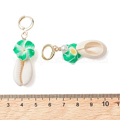 Polymer Clay 3D Flower Hoop Earrings&nbsp;EJEW-JE06968