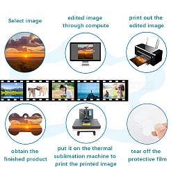 DIY Aluminum Heat Transfer Sublimation Double-Sided Blank Keychains Making Kits&nbsp;DIY-SP0001-71A