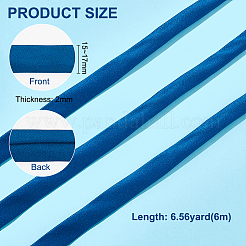 6M Polyester Satin Ribbons&nbsp;OCOR-WH0082-66B