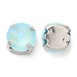 Mocha Fluorescent(MI) Flat Round Sew on Rhinestone&nbsp;GGLA-M006-02B-P03