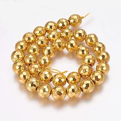 Grade AA Non-Magnetic Synthetic Hematite Bead Strands&nbsp;G-G652-13G