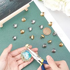 40Pcs 2 Colors 304 Stainless Steel Stud Earring Findings&nbsp;STAS-UN0022-86