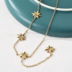 304 Stainless Steel Star Pendant Y Necklaces for Women&nbsp;LS-NJEW-Q026-01G