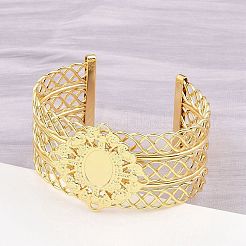 304 Stainless Steel Cuff Bangle Making&nbsp;BJEW-P363-01G