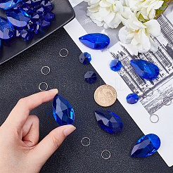 DIY Shining Faceted Pendant Making Kits&nbsp;DIY-GF0003-25F