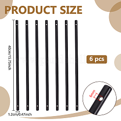 DIY Craft Wood Round Sticks with Double-hole&nbsp;DIY-WH0622-524B
