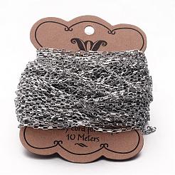 Tarnish Resistant 304 Stainless Steel Box Chains&nbsp;CHS-K004-02P-0.8mm