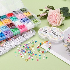 DIY Terracotta and Alphabet Beads Jewelry Making&nbsp;DIY-YW0002-59
