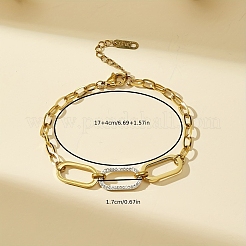 201 Stainless Steel Cable Chain Bracelets&nbsp;DV2577