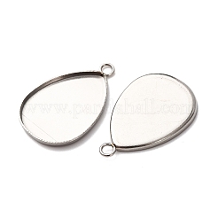304 Stainless Steel Pendant Cabochon Settings&nbsp;STAS-D379-08B-P