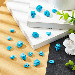 3 Sizes Dyed Synthetic Turquoise Beads Strands&nbsp;G-AR0004-83