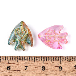 Baking Paint Transparent Glass Beads&nbsp;DGLA-N018-25
