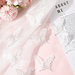 30Pcs Polyester Butterfly Lace Appliques&nbsp;DIY-CY0001-65B