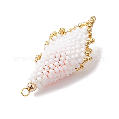 Glass Seed Beads Calla Lily Pendants&nbsp;PALLOY-MZ00443