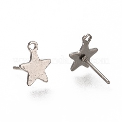 Non-Tarnish 304 Stainless Steel Stud Earring Findings&nbsp;STAS-H130-19P
