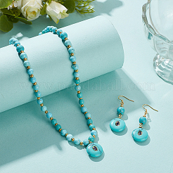 3Pcs Synthetic Turquoise Pendants&nbsp;KK-BC0015-52