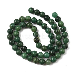 Natural West African Jade Round Beads Strands&nbsp;G-P075-03-6mm