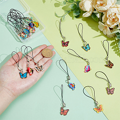 22Pcs Alloy Enamel Mobile Straps&nbsp;HJEW-PH02130