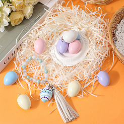 10Pcs 5 Colors Easter Theme Spray Painted Wood Pendants&nbsp;WOOD-SC0001-64