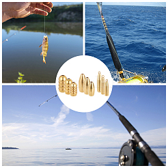 36 Pcs 9 Styles Brass Fishing Gear&nbsp;FIND-FH0001-62G