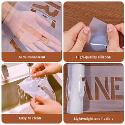 Silicone NO PARKING FIRE LANE Stencil&nbsp;DIY-WH0622-686