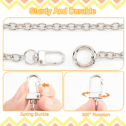 Iron Cable Chain Purse Chains&nbsp;AJEW-AB00082-02