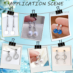 150Pcs 202 Stainless Steel Ball Stud Earring Findings&nbsp;STAS-SP0001-52C-P