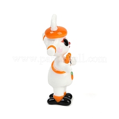 Handmade Lampwork Clown Display Decorations&nbsp;LAMP-Q005-12J