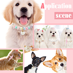 4Pcs 4 Style Alloy Dog Collar&nbsp;AJEW-OC0003-87