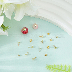 60Pcs 4 Styles Brass Peg Bails Pin Charms&nbsp;KK-BBC0022-87