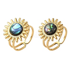 Stainless Steel Cuff Open Rings&nbsp;RJEW-JR01077-02