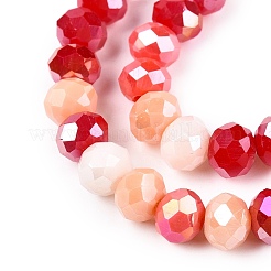 Electroplate Glass Beads Strands&nbsp;GLAA-T023-D16-02