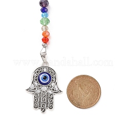 Chakra Glass Dowsing Pendulum Pendants&nbsp;PALLOY-JF01064