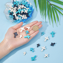180Pcs 9 Styles Synthetic Turquoise Beads&nbsp;G-FI0001-22