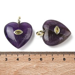 Natural Amethyst Pendants&nbsp;G-P585-03G-11