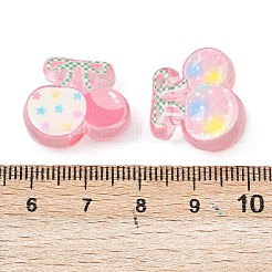 Printed Opaque Acrylic Beads&nbsp;OACR-P035-02A-M