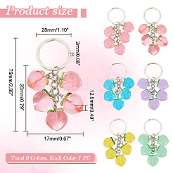 Peach Resin Pendant Keychains&nbsp;KEYC-AB00043