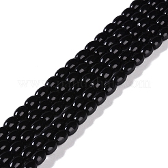 Natural Black Onyx(Dyed & Heated) Beads Strands&nbsp;G-NH0011-I05-01