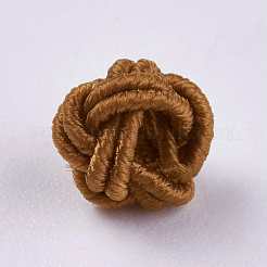 Polyester Weave Beads&nbsp;WOVE-K001-A15