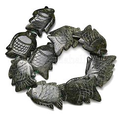 Natural Serpentine Green Lace Stone Beads Strands&nbsp;GG-CBACC04-01