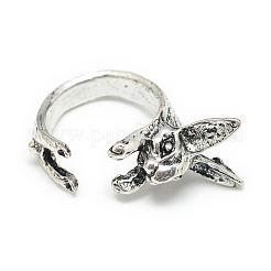 Adjustable Alloy Bunny Cuff Finger Rings&nbsp;RJEW-S038-069