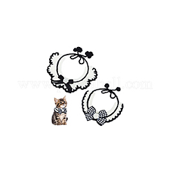 2Pcs 2 Styles Flower Wool Woven Collar&nbsp;AJEW-FG0004-41