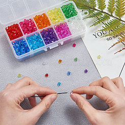 Faceted Bicone Transparent Acrylic Beads&nbsp;TACR-CJ0001-03