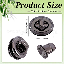 4Pcs 4 Colors Alloy Bag Locks&nbsp;DIY-ME0002-88