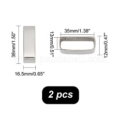 Stainless Steel Belt Loop Keepers&nbsp;FIND-WH0110-795