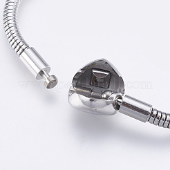 Tarnish Resistant 304 Stainless Steel European Style Chains Bracelet Making&nbsp;X-STAS-E428-10B-P