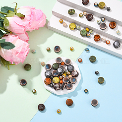 70Pcs 8 Styles Handmade Porcelain Beads&nbsp;PORC-YW0001-50