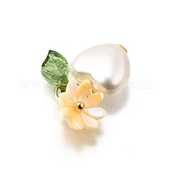 ABS Plastic Imitation Pearl Charms&nbsp;PALLOY-JF04029