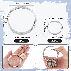 Iron Keychain Clasps&nbsp;FIND-SP0003-72P