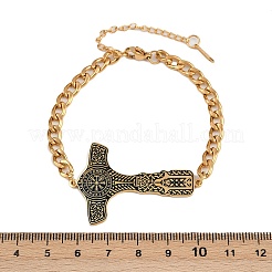 304 Stainless Steel Enamel Link Bracelets&nbsp;BJEW-P356-01A-G